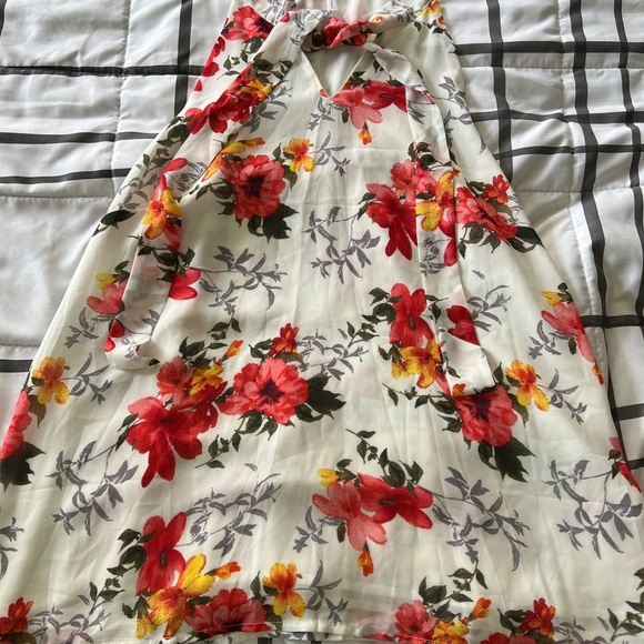 DNA Couture sz L Floral Fairy Sleeveless Top Blouse - Picture 2 of 6